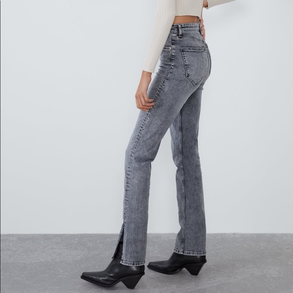 Zara Denim - Zara Hi-Rise Split Skinny Jean NWT size 00